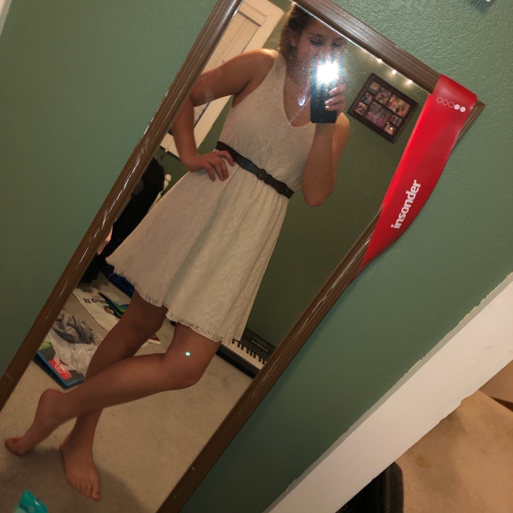 Cream Lacy Dress